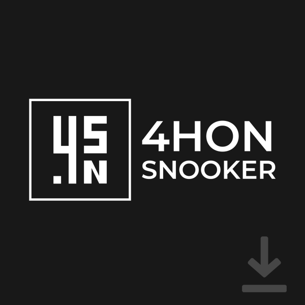 4HON Snooker full white logo horizontal HD transparent preview