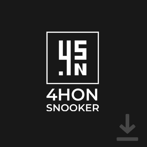 4HON Snooker full white logo vertical HD transparent preview
